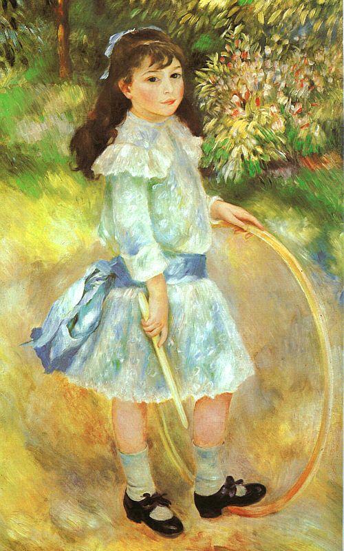 Pierre Renoir Girl with a Hoop